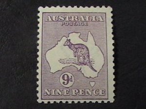 AUSTRALIA # 9-MINT/HINGED---PURPLE ---1913