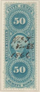 U.S. Scott #R63c Revenue Stamp - Used Set of 4 - IND