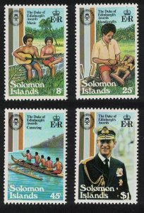 Solomon Is. Music Sculpture Duke of Edinburgh Award 4v 1981 MNH SG#448-451