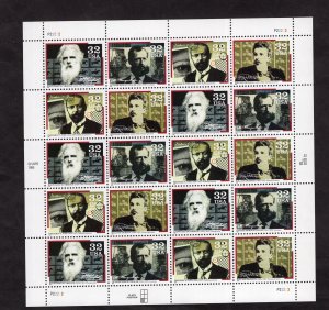 3061-3064a Pioneers of Communication, MNH sheet/20