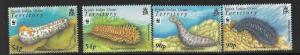 BRITISH INDIAN OCEAN TERR SG392/5 2008 SEA CUCUMBERS MNH