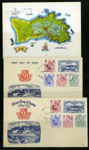 Herm Islands 1954 First Day Covers and Card Lot Scarce