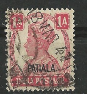 India-Patiala  # 103  King George VI   (1) VF Used