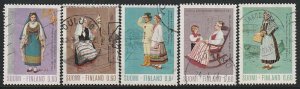 1973 Finland - Sc 533-7 - used VF - 5 single - Costumes