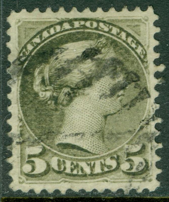 EDW1949SELL : CANADA 1876 Unitrade #38 Used. A Choice XF, Used stamp. Cat $35.00