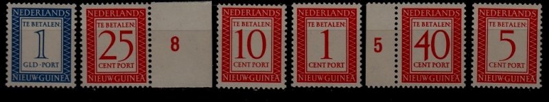 Netherlands New Guinea J1-6 MNH SCV18.75