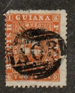 British Guyana 30 Used. Perf 12 1/2 x 13.