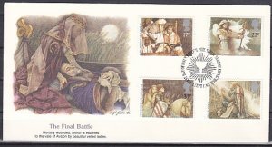 Great Britain, Scott cat. 1115-1118. King Arthur issue. First Day Cover. ^