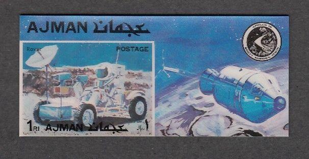 Ajman, Mi cat. 1451, BL374. Moon Rover 2-D s/sheet.