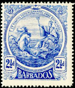 BARBADOS SG185, 2½d deep ultramarine, LH MINT. 