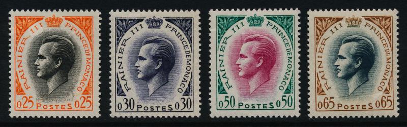 Monaco 462-5 MNH Prince Rainier III