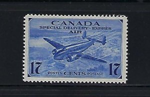 CANADA SCOTT #CE2 1942-43 AIR POST SPECIAL DELIVERY 17 CENTS -MINT NEVER HINGED