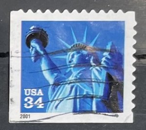 US #3485 Used - 34c Statue of Liberty 2001 [B3.2.4]