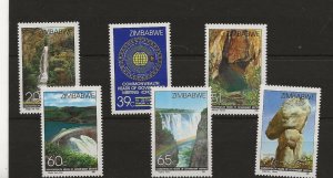 Zimbabwe 1991 Commonwealth H of G set of 6 sg.816-21  MNH