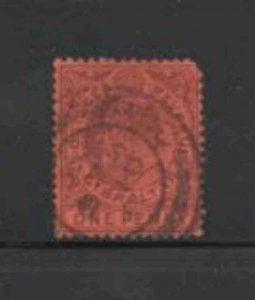 GIBRALTAR #40 1903 1p KING EDWARD VII F-VF USED c