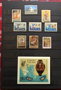 COLLECTION OF CYPRUS MNH STAMPS IN AN ALBUM - 225 STAMPS