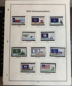 2012 Flags Of Our Nation Set 6 Scott 4323-32 Set of 10 Single Forever Stamps MNH