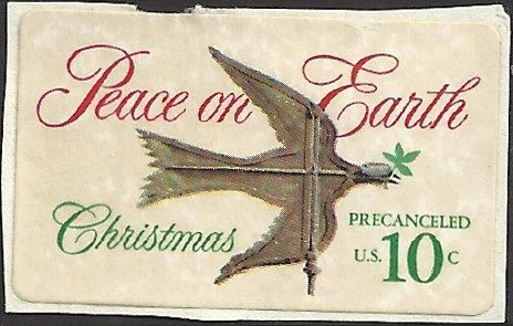 # 1552 USED CHRISTMAS DOVE AND WEATHER VANE SELF STICK