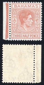 Bahamas SG151a 1 1/2d Pale Red-brown U/M Cat 13 pounds