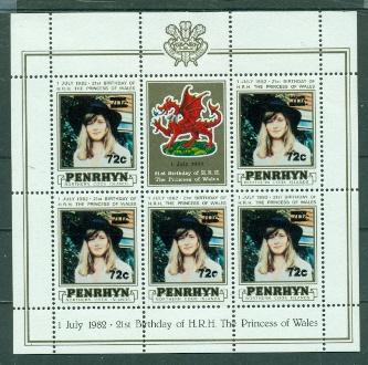 Penrhyn Island #246  MNH  Scott $8.75   Sheet of 6