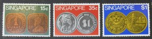 SINGAPORE 1972 COINS  SG171/173 UNMOUNTED MINT