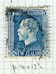 NEW ZEALAND; 1915 early GV issue fine used Shade of 5d. value