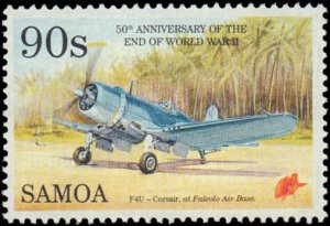 Samoa #890-893, Complete Set(4), 1995, Military Related, Airplanes, Never Hinged