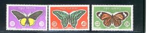 CAMBODGE 1969 BUTTERFLIES #210-212 MNH