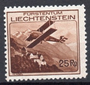 [AC] Liechtenstein 1930 Scott #C3 Mint *Light Hinged* VF