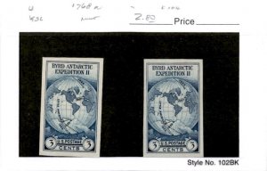 United States Postage Stamp, #768a (2 Ea) Mint No Gum, 1935 Byrd Antarctic (AU)