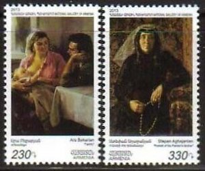 Armenia Cat# 640-641 Paintings from the National Gallery set of 2 stamps Scott