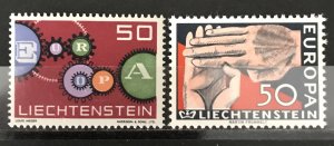 Liechtenstein 1961-62 #368,370, Wholesale Lot of 10, MNH, CV $8