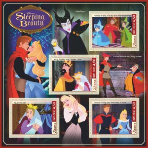 Stamps.Disney , Sleeping Beauty Ghana 1+1 sheets 2022 year NEW perforated