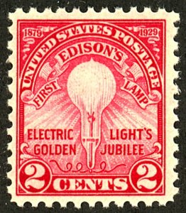 U.S. #654 MINT OG NH