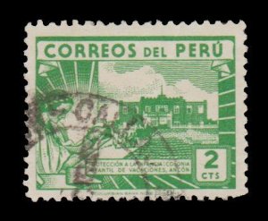 PERU SCOTT # 410. USED. # 1