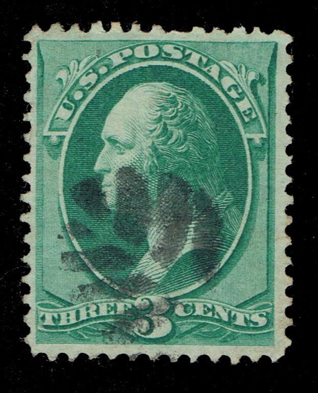 GENUINE SCOTT #147 USED VIVID LEAF CORK FANCY CANCEL - DEALER ESTATE CLOSEOUT