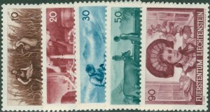 Liechtenstein 166-70 MNH CV $16.00 BIN $8.00