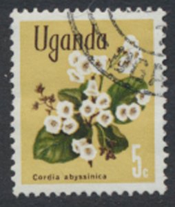 Uganda  SC# 131a   SC# 115  Used  Flowers 1969   see scan