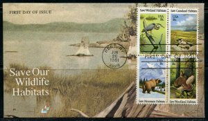UNITED STATES 1981 WILDLIFE SPECTRUM  CACHET FIRST DAY COVER 