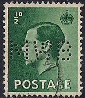 Great Britain #230 1/2P King Edward 8t used VF EGRADED VF 82