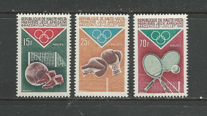 Burkina Faso Scott catalogue # 141-143 Unused Hinged