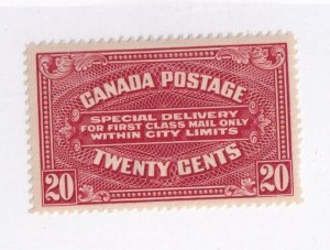 CANADA # E2 VF-MLH 20cts SPECIAL DELIVERY CAT VALUE $150 (KKK6677K)