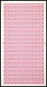 XS19 6d Scotland Regional Sheet 2x8mm Violet - Full sheet UNMOUNTED MINT/MNH 