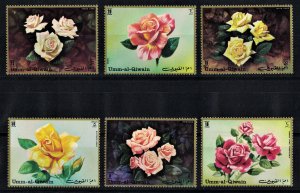UMM AL QIWAIN 1972 - Roses / complete set MNH