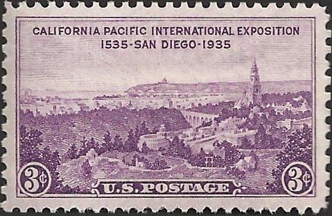 # 773 MINT NEVER HINGED CALIFORNIA PACIFIC EXPOSITION