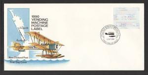 New Zealand Sea Plane Frama 1990 U/A FDC