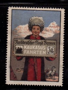 German Advertising Stamp- North German Lloyd Bremen, Caucasus Tours