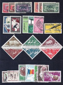 CHAD 1922-67  25 Different scv $12.60 less 80%=$2.52