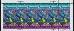 604a United Nations 1992 Clean Oceans Sheet MNH