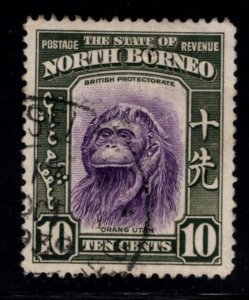 North Borneo Scott 197 Used Orangutan stamp from the 1939 set.